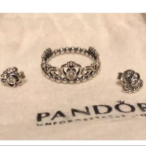 pandora earrings and ring set pandora earrings and ring set